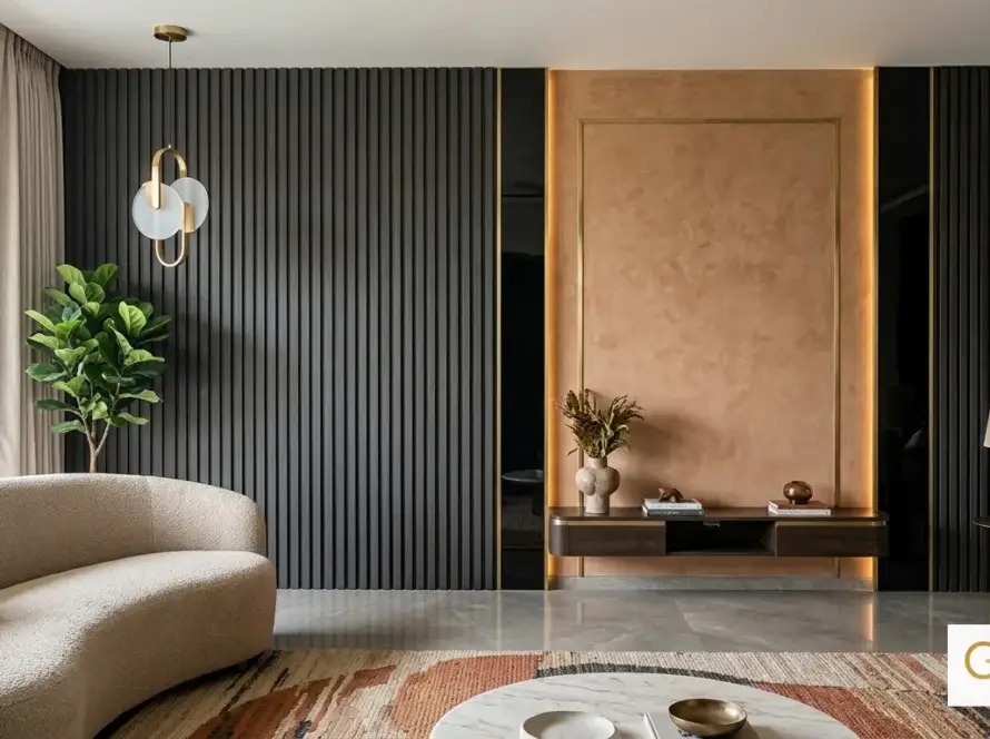 2026 wall design trends: louver panels, textured finishes and acrylic accents for Indian interiors